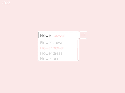 Daily UI Design Challenge- #022 Search 022 100 days od ui daily ui daily ui daily ui challenge flower power girly pink simple ui
