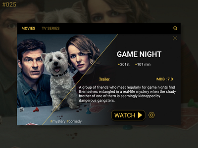 Daily UI Design Challenge- #025 TV App