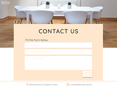 Daily UI Design Challenge- #028 Contact Us