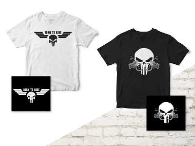 T-shirt prints apparel design bikers graphic design graphic tshirt graphictee illustration motorbike skull art