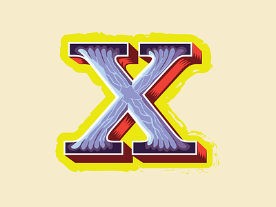 36 Days of Type -- X for Xerces (butterfly) butterfly illustration letter x typography