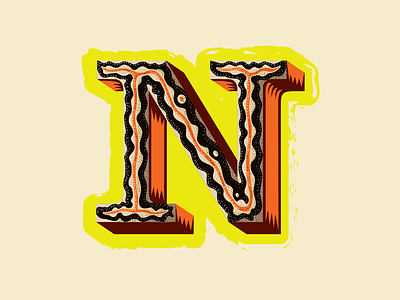 36 Days of Type — N for Newt 36 days of type animal alphabet branding design drawing icon illustration letter n lettering logo logos newt orange reptiles typography vector