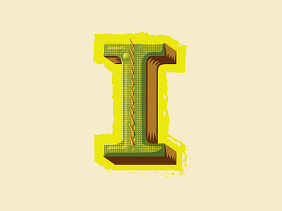 36 Days of Type — I for Iguana 36 days of type animal alphabet iguana illustration letter i lettering lizards scales type typography
