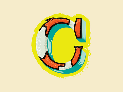 36 Days of Type — C for Clownfish animal alphabet branding clownfish illustration letter c lettering logo logos logotype type typography