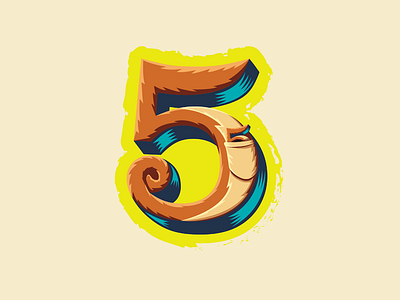 36 Days of Type — 5 for 5-legged 🦘