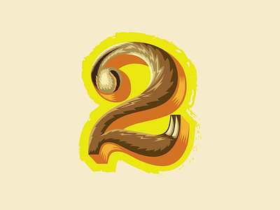36 Days of Type — 2 for 2-toed sloth 🦥 36 days of type animal alphabet illustration logo sloth type typography