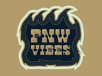 PNW Vibes -- Bear Claw Sticker bear branding claw design drawing illustration logo oregon pnw typography vector