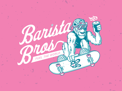 Barista Bros Branding Package branding design drawing illustration lettering logo logos type typography vector