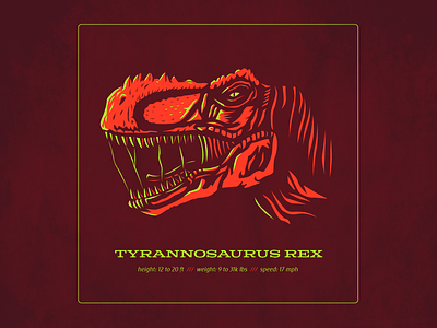 Dino Series: T-Rex branding design dinosaurs drawing illustration logo trex typography vector