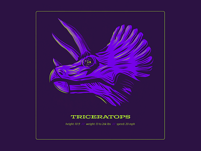 Dino Series: Triceratops branding design dinosaur drawing illustration logo triceratops typography vector