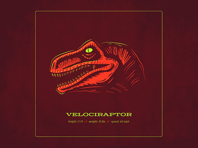 Dino Series: Clever Girl branding design dinosaurs drawing illustration lettering logo raptors type typography vector