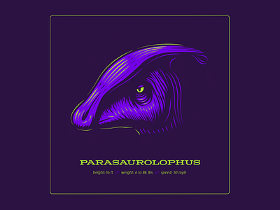 Dino Series: Bananahead? (idk) branding design dinosaurs drawing illustration logo parasaurolophus typography vector