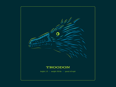 Dino Series: "Zoinks" branding design dinosaur drawing illustration logo troodon typography vector