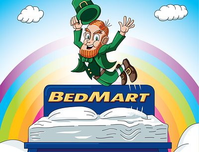 Happy St. Paddys! branding drawing illustration irish leprechaun march 17 march 17 typography vector