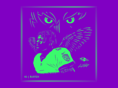 Day 5 | Raven app branding design drawing illustration logo typography ui ux vector