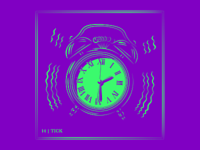 Day 14 | Tick app branding clock design drawing illustration logo typography ui ux vector
