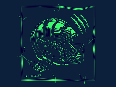 Day 15 | Helmet app bengals branding design drawing football helmet illustration logo typography ui ux vector
