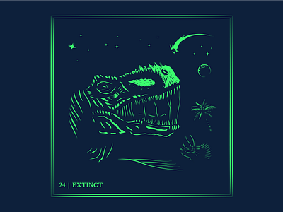Day 24 | Extinct app branding design dinosaur drawing extinct illustration logo typography ui ux vector