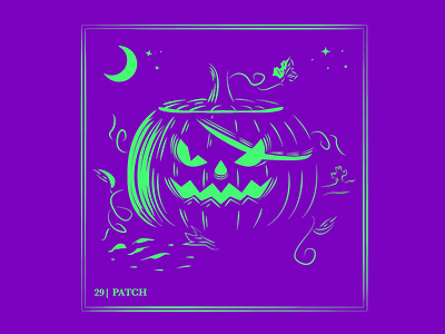 Inktober Day 29 | Patch 🏴‍☠️🎃 app branding design drawing eyepatch halloween illustration inktober logo pirate pumpkin typography ui ux vector