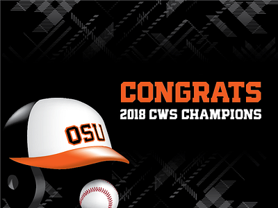 2018 National Champions Graphic baseball design drawing helmet illustration orange plaid type vector