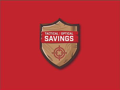 Tactical/Optical Savings Promo brand crest design illustration promo