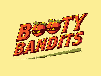 Booty Bandits — 5k run logo bandit logos peaches western