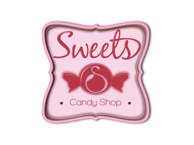 Sweets Candy Shop brandidentity companylogo freelance graphicdesigner icons inkscape logo logodesigns logos thirtylogos vector vectorillustration