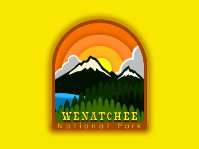Wenatchee National Park brandidentity companylogo freelance graphicdesigner icons inkscape logo logodesigns logos nationalparks thirtylogos vector