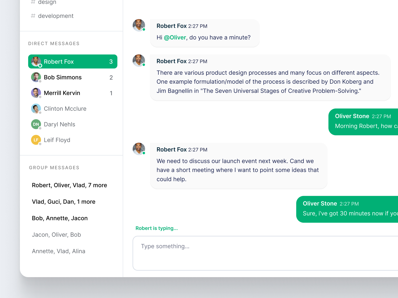 Beam - Open Source Team Communication App by Oliviu Stoian on Dribbble