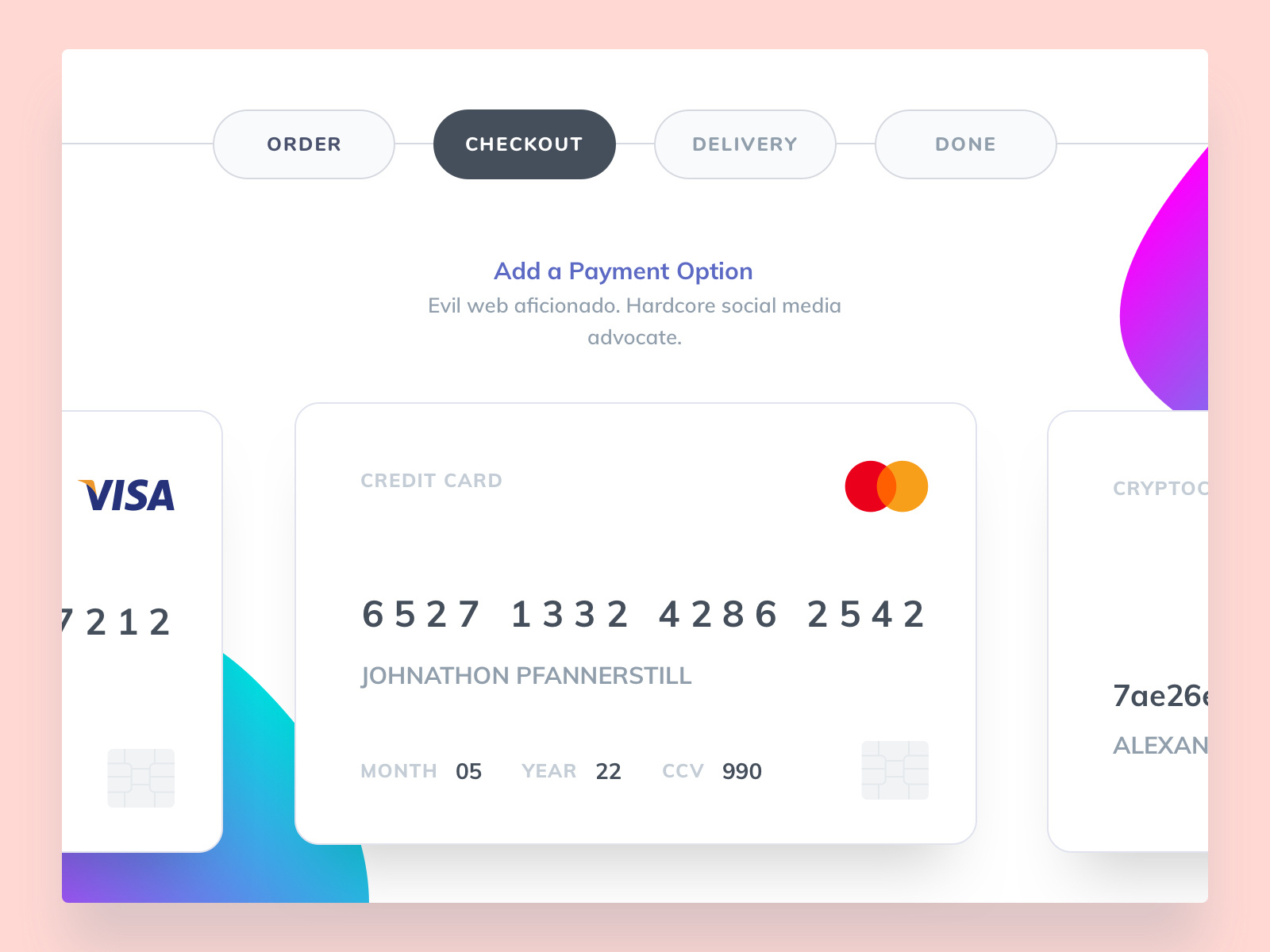 Exploration 004 Minimal Payment Manager by Oliviu Stoian on Dribbble