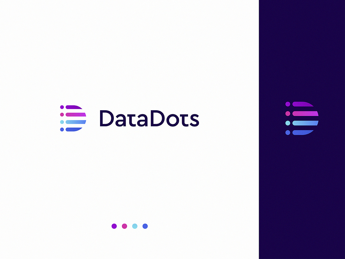 Data Dots Logo Design by Alexandr Fesun on Dribbble