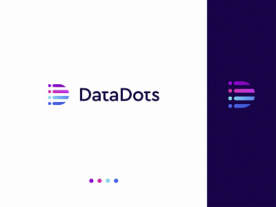 Data Dots Logo Design branding cyber d logo data dots gradient identity logo modern pravicy secure sketch software storage typography ui visual identity web