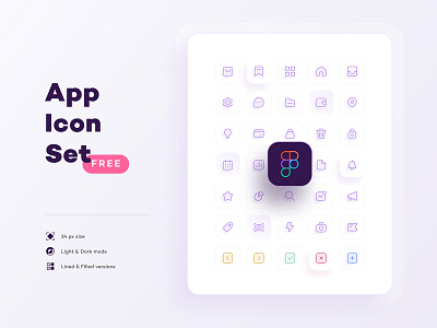 FREE App Icon Set. Figma