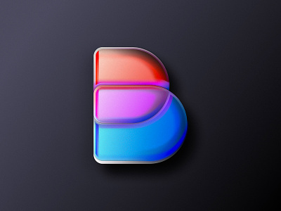 broxbe 3D symbol 3d b logo colorful icon identity illustration logo logotype minimal modern pin simple sketch vector