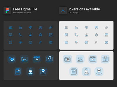 FREE Icons Pack figma free free app free icons freebie iconography icons icons pack icons set identity illustration mark messenger sketch svg visual identity