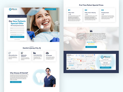 Landing Page for AV Dental in New Jersey,  US