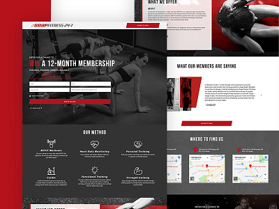 Landing Page for Snap Fitness