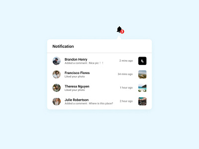 Daily UI Challenge:049 Notifications app dailyui design icon illustration notification ui ux web website