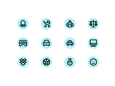 Daily UI Challenge: 055 Icon set app dailyui design icon icons ui ux web website