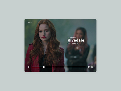 Daily UI Challenge: 057 Video Player app dailyui design icon ui ux videoplayer web website