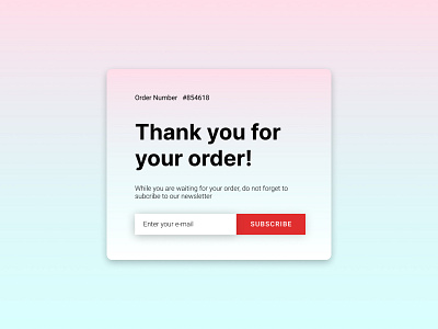 Daily UI Challenge: 077 Thank you