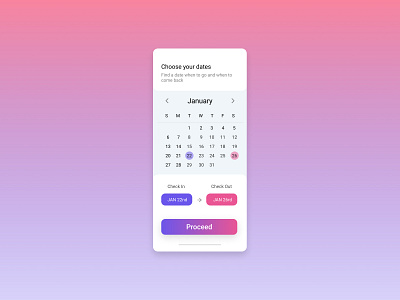 Daily UI Challenge: 080 Date Picker app dailyui datepicker design icon ui ux
