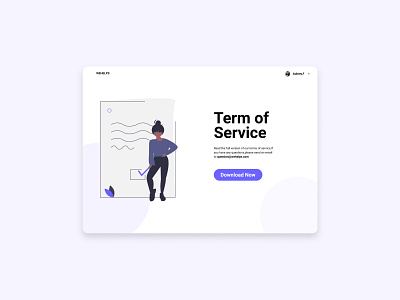Daily UI Challenge:089 Term of Service