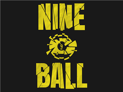 Nineball Yellow illustratio logo