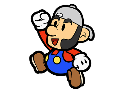 Like Mario Paper Jump adobe illustrator fiverr fiverrs illustration nintendo vector videogame videogames