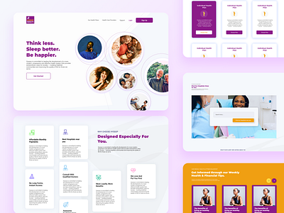 HMO Landing UI Design app design dribbble health app management app mobile app product design ui ui design ui kit ux uxdesign uxresearch webapp website design