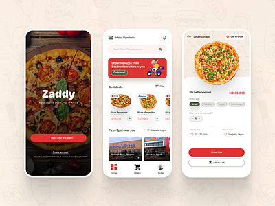 Food Ordering Mobile App app design figma food app mobile app product design restaurant ordering app ui ux ux research uxdesign