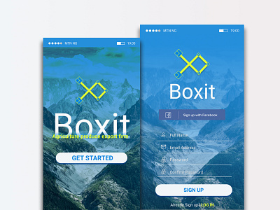 Boxit Ui app design icon ui ui kit ux uxdesign