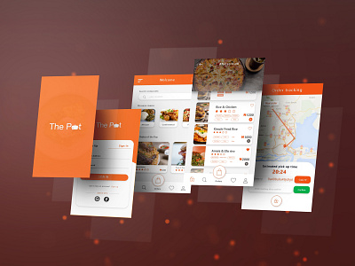 The Pot - Food Ordering App app design mobile app ui ui kit ux uxdesign