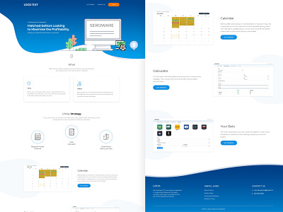 One-page Responsive site branding creative design illustration logo minimal ui ux vector web